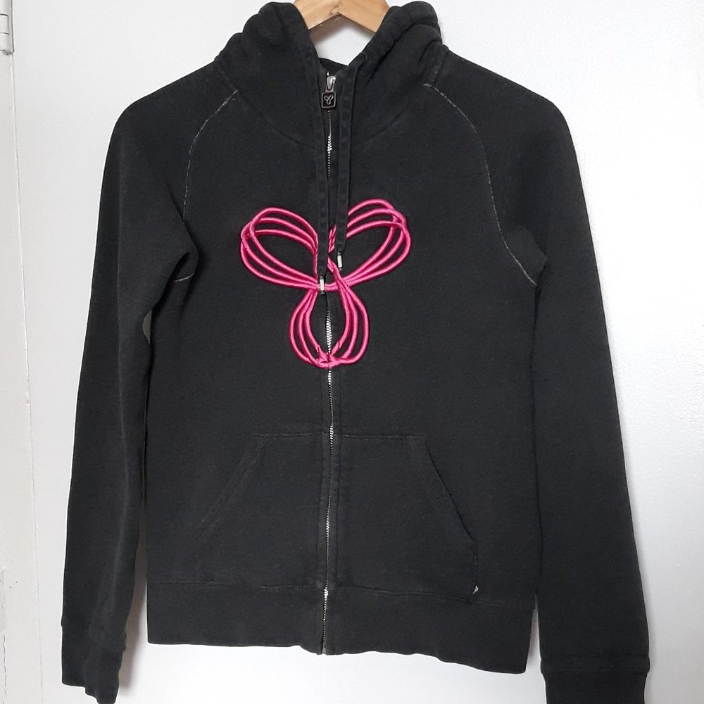 TNA Womens' Zip-Up Hoodie, Dark Grey, Size S